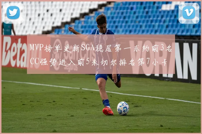 MVP榜单更新SGA稳居第一东约前3名CC强势进入前5米切尔排名第7小卡获提名